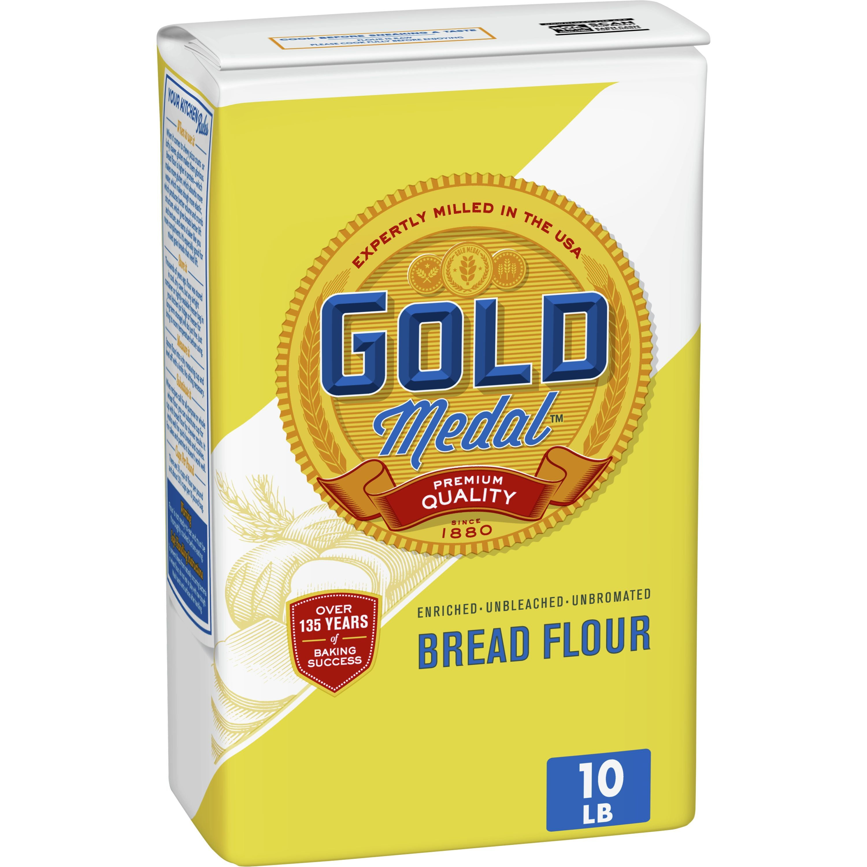 Gold Medal Premium Quality Unbleached Bread Flour, 10 Pounds - Walmart.com