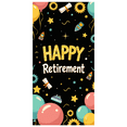 thumbnail image 6 of LUUFILx Black Background Happy Retirement Banner with Golden Balloons Stars Decorations Party Supplies Photography Props Retirement Party Backdrop Celebrations, 6 of 7