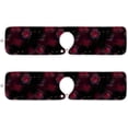 thumbnail image 2 of Black Cat Kitten Flower Sink Splash Guard for Faucet 2 Packs Faucet Absorbent Mats, Halloween Rose Red Faucet Handle Drip Catcher for Kitchen, Bathroom,Sink Mat, Dish Drying Mat, 14.9"x5.5", 2 of 7