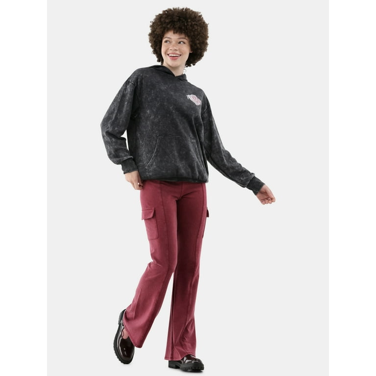 No Boundaries Mineral Wash Flare Cargo Pants, 31” Inseam No Boundaries Mineral Wash Flare Cargo Pants, 31” Inseam