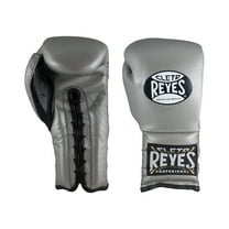 Cleto Reyes Training Gloves with Laces for Men and Women (16oz., Silver Bullet)
