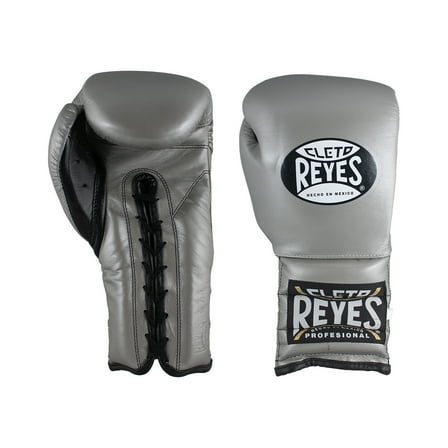 Cleto Reyes Training Gloves with Laces for Men and Women (16oz., Silver Bullet)