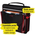 thumbnail image 3 of Five Star® Zipper 3-Ring Binder With Pencil Pouch, 2" Round Rings, Black/Red, 3 of 5
