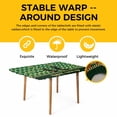 thumbnail image 4 of Happy St. Patrick's Table Cloths for 4 Foot Rectangle Tables, Cute Legs Coin Green Shamrock Leaves Patio Waterproof Elastic Fitted Tablecloths, Washable Rectangular Table Cover for Camping, 4 of 8