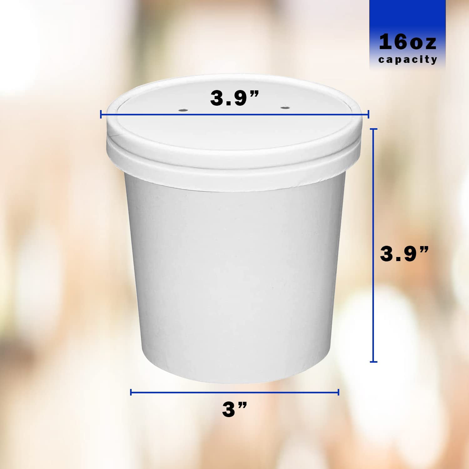 Fiesta Compostable Takeaway Soup Containers 340ml (Pack of 500) - FB162 -  Buy Online at Nisbets