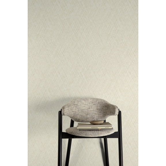 Canary Grass Straw Weave Print Non Woven Non-Pasted Textured Wallpaper 57 Sq. Ft.