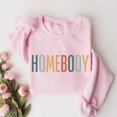 thumbnail image 4 of Homebody Sweatshirt, Introvert Graphic Crewneck, Cozy Casual Pullover, Retro Style, 4 of 6