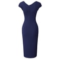 thumbnail image 5 of Vestido tubo de estilo vintage para mujer con abertura, 5 of 5
