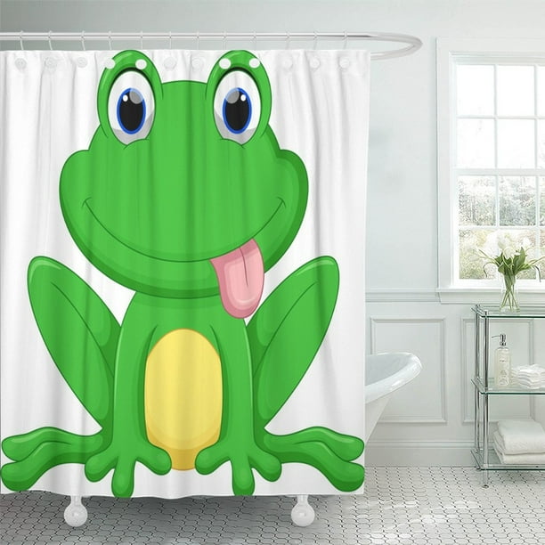 KSADK Green Character Cute Frog Cartoon Adorable Amphibian Animal Baby Beautiful Bullfrog Shower Curtain Bath Curtain 60x72 inch KSADK Green Character Cute Frog Cartoon Adorable Amphibian Animal Baby Beautiful Bullfrog Shower Curtain Bath Curtain 60x72 inch