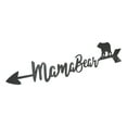thumbnail image 2 of Set Of 2 Rustic Forest Mama Bear With Arrow Silhouette Word Art Wall Sign 15"L, 2 of 10