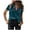 Blue, variant on Womens Short Sleeve Shirts Trendy Lapel Button Gold Velvet Tops Classic Solid Color Casual Loose Blouses Comfy Basic Tops With Pocket (Blue,XXL)