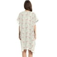 thumbnail image 3 of Beach Vacation Clothes Kimono Cardigan Loose Swimsuit Cover Up for Women Flamingo with Polka Dots S, 3 of 6