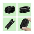 thumbnail image 4 of Flyshop 4-Pack Black 13 x 27 mm, 1/2" x 1-1/16" Drill Hole Double-sided Rectangle Firewall Hole Plugs, Synthetic Rubber Grommets Wire Protection, 4 of 7