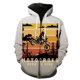 thumbnail image 1 of Sudadera con capucha y cremallera para hombre, estilo punk, de dibujos animados, con estampado 3D, estilo informal, para adolescentes, 1 of 6