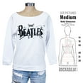 thumbnail image 2 of Beatles B&W Union Jack Girls Jr  Long Sleeve Small White, 2 of 2