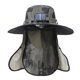 thumbnail image 1 of Sombrero solar de ventilador solar al aire libre, tapa de pesca de protección solar de borde anchos impermeables con colgajo de tapa del cuello de oscuro, 1 of 8