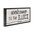 thumbnail image 3 of Stupell Industries Welcome to the Ranch Black Framed Floater Canvas Wall Art, design by CAD Designs, 11 x 25, 3 of 9