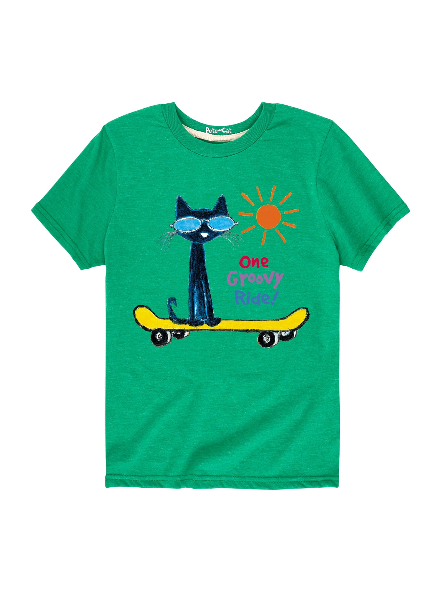 Pete The Cat One Groovey Ride Toddler Short Sleeve Graphic TShirt