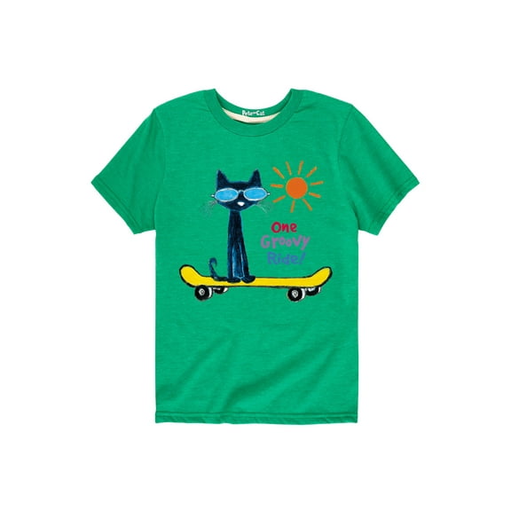 Pete The Cat - One Groovey Ride - Toddler Short Sleeve Graphic T-Shirt