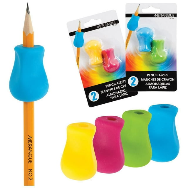 Merangue Poignées pour crayons, Assorties, Paquet de 12