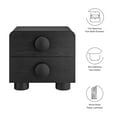 thumbnail image 3 of Nightstand Side End Table, Black, Wood, Hotel Bedroom, Modern Contemporary, HB38170, 3 of 9