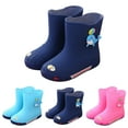 thumbnail image 4 of XIMIN Toddler Non Slip Rain Boot Outdoor Shoes Girls Lightweight Easy-On Rain Boots Kids Rain Boots Waterproof Comfortable Rubber Water Boots, 4 of 6