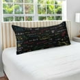 thumbnail image 4 of GZHJMY Colorful Physical Formulas Pillowcases, Soft and Cozy Decorative Pillow Cases with Hidden Zipper for Bedroom, Sofa, Couch, King Size 20x40 Inches（494）, 4 of 6