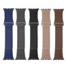 Brown New Genuine Leather Loop Magnetic Loop Watch Band For Apple Watch 38mm