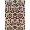 thumbnail image 1 of Linon Rugs Trio Rectangular Area Rug in Cream and Purple-1'10" x 2'10", 1 of 1