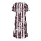 thumbnail image 5 of Vestido Corto de Verano Moda Gradiente Corto de Manga en V Cuello Vestido Casual, Poliéster Ligero de Verano, Lavado de Manos, 5 of 7