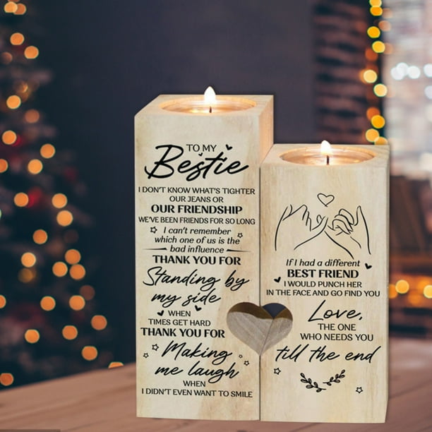 to My Bestie Candle Holder, Birthday Gifts for Friends Female