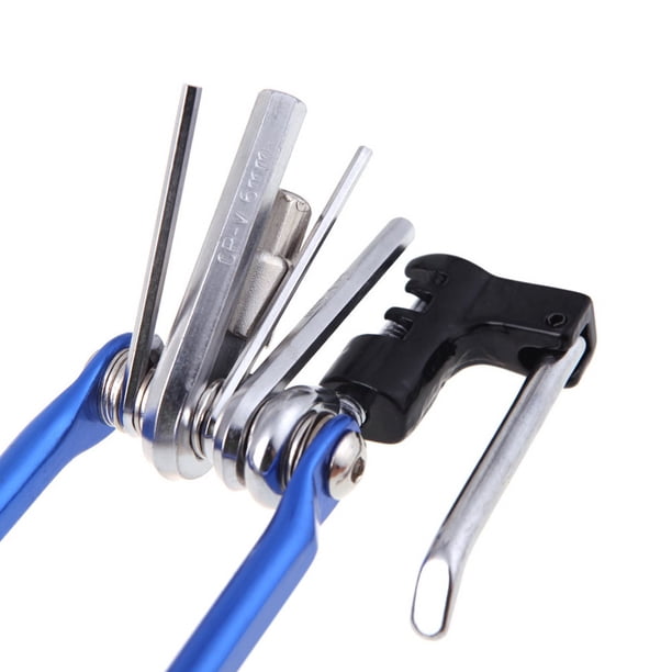 Destornillador 11in1 Juego de reparación de bicicletas Juego de herramientas de reparación de bicicletas Llave Destornillador azul Sywqhk Accesorios para bicicletas