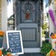 thumbnail image 4 of 4 cortinas de encaje con forma de calavera para ventana de Halloween, cortinas de borlas negras para puerta, decoraciones para fiestas de Halloween en casa, suministros para fiestas de Halloween, 4 of 4