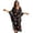 Black and Blue - Planet, variant on Leopard Print Kaftan Dress for Women Plus Size V Neck Beach Cover Ups Batwing Sleeve Caftan Dresses Casual Loose Bathing Suit Coverups