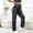 Dark Gray, variant on Maternity Women's Side Drawstring Wide Leg Pants, Over‑Belly High Elastic Support, Adjustable Side Ruched Detail for Pregnancy Daily Wear, Maternity Pants for Women Gray XL