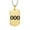 Gold Number 000, variant on Angel Number Necklace for Men 000 111 222 333 444 555 666 777 888 999 Chain Simple Cool Stainless Steel Dainty Pendant Gold/Silver Plated Personalized Jewelry Silver Number 444