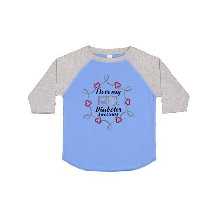 

Inktastic I Love My Father Diabetes Awareness Gift Toddler Boy or Toddler Girl T-Shirt