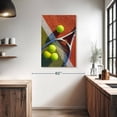 thumbnail image 3 of Elephant Stock Game Of Tennis Wall Art - Vertical Canvas Wall Art - Living Room Wall Decor - Sports Canvas - Green And Orange Decor - 26" x 39", 3 of 8