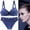 Blue, variant on Push Up Bra and Panty Sets for Women Underwear Sets for Women Full Coverage Bra Women's Underwire Lace Bras Pu Sh Up Bra and Bikini Pan Ties Sets Purple 85C