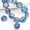 Blue Colorized, variant on U8MO 10pcs 12mm 14mm Matte Drum Shape Faceted Crystal Glass Loose Beads Lot-12x7mm-Amber Gold