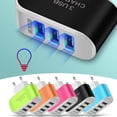 thumbnail image 6 of European USB Charger, Quick Charge 3.0 40W USB Charger Block EU Plug 3 Port European Travel Plug Adapter for iPhone 17 16 15 14 13 12 11 Plus Pro Max X 8, Galaxy, Pixel, Android(Hot Pink), 6 of 6
