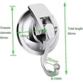 thumbnail image 2 of Powerful punch-free suction cup hook vacuum sticky hook glass wall-mounted traceless suction cup hook kitchen bathroom hook 2 Pack, 2 of 5