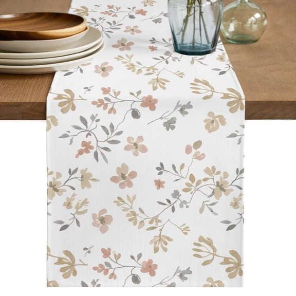 Table Runners 90 Inches Long Dress Scarves, Spring Floral Farmhouse Coffee/Dining/Kitchen Table Decor Table Runner for Living Room, Romantic Blossoms Summer Flowers 13x90 Inch