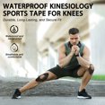 thumbnail image 2 of Demine Knee Kinesiology Tape, 10 Pcs Precut Kinesiology Tape for Knees Pain Relief and Support (Black), 2 of 8