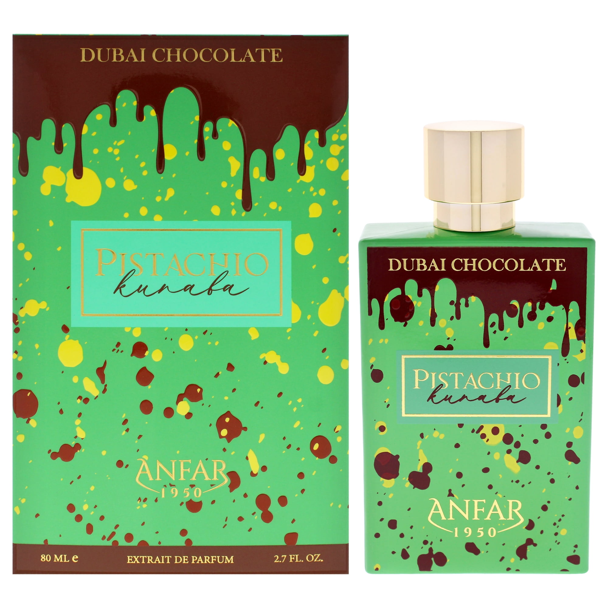 Dubai Chocolate - Pistachio Kunafa by Anfar for Unisex - 2.7 oz Extrait De Parfum Spray
