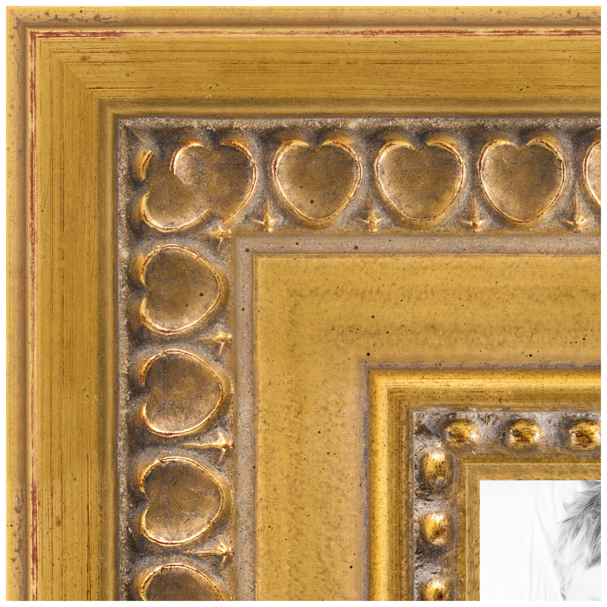 Gold Leaf with Hearts