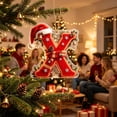 thumbnail image 5 of AZXY Christmas Letter Ornament, Acrylic Hanging Pendant Xmas Alphabet for Christmas Initial Ornament, Christmas Tree Decoration Hanging Pendant Xmas Gifts for Family (X), 5 of 7
