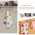 thumbnail image 2 of Colorful Holiday Cookies Hand Towels 2 PCS, Christmas Ginger Bread Kitchen Towel Ultra Soft and Highly Absorbent,Decorative Fingertip Face Towel for Bathroom Hotel, 28.3"x14.4", 2 of 5
