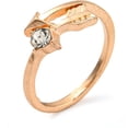 thumbnail image 2 of 9Pcs Rhinestone Cuff Rings Set Golden Alloy Stackable Rings Inner Diameter 18mm Gold, 2 of 4
