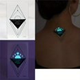 thumbnail image 1 of Blue Luminous Tattoo Sticker , Constellation Deer Feather Butterfly Snake Pattern, Waterproof Temporary Tattoo Finger Wrist Body Art For Women And Kids, 1 of 5